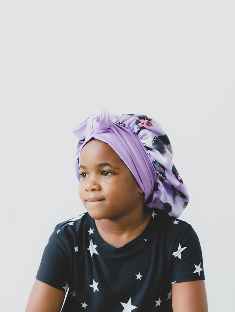 Child in Purple Satin Bonnet