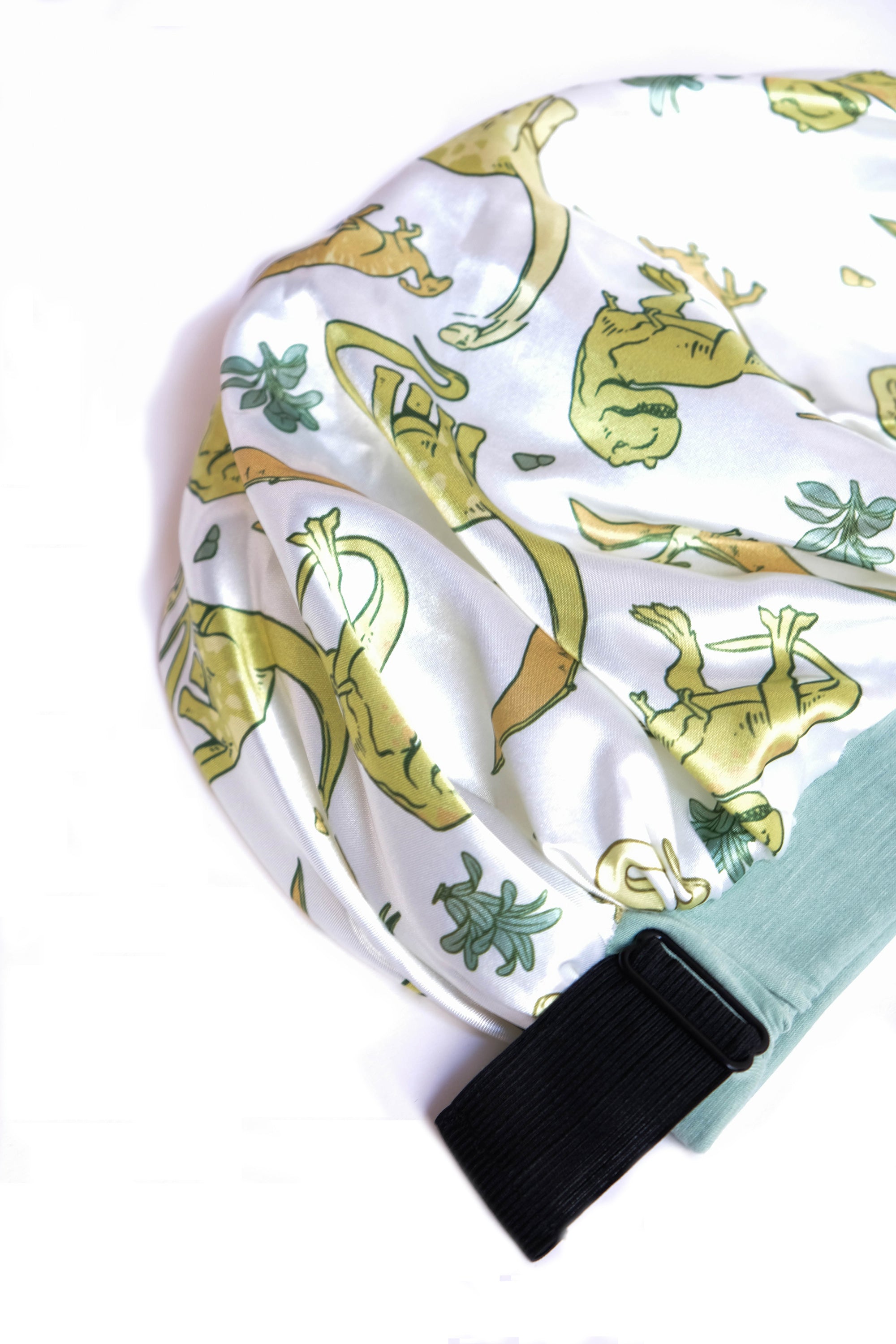 Children's Green Dinosaur Bonnet