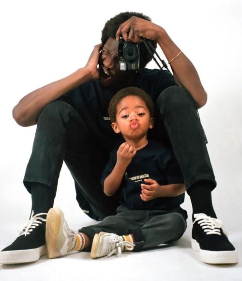 Black Father and Child