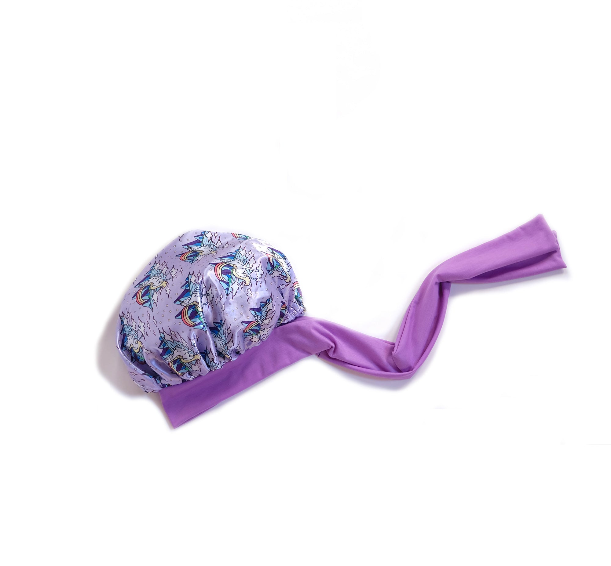Children's Purple Unicorn Bonnet