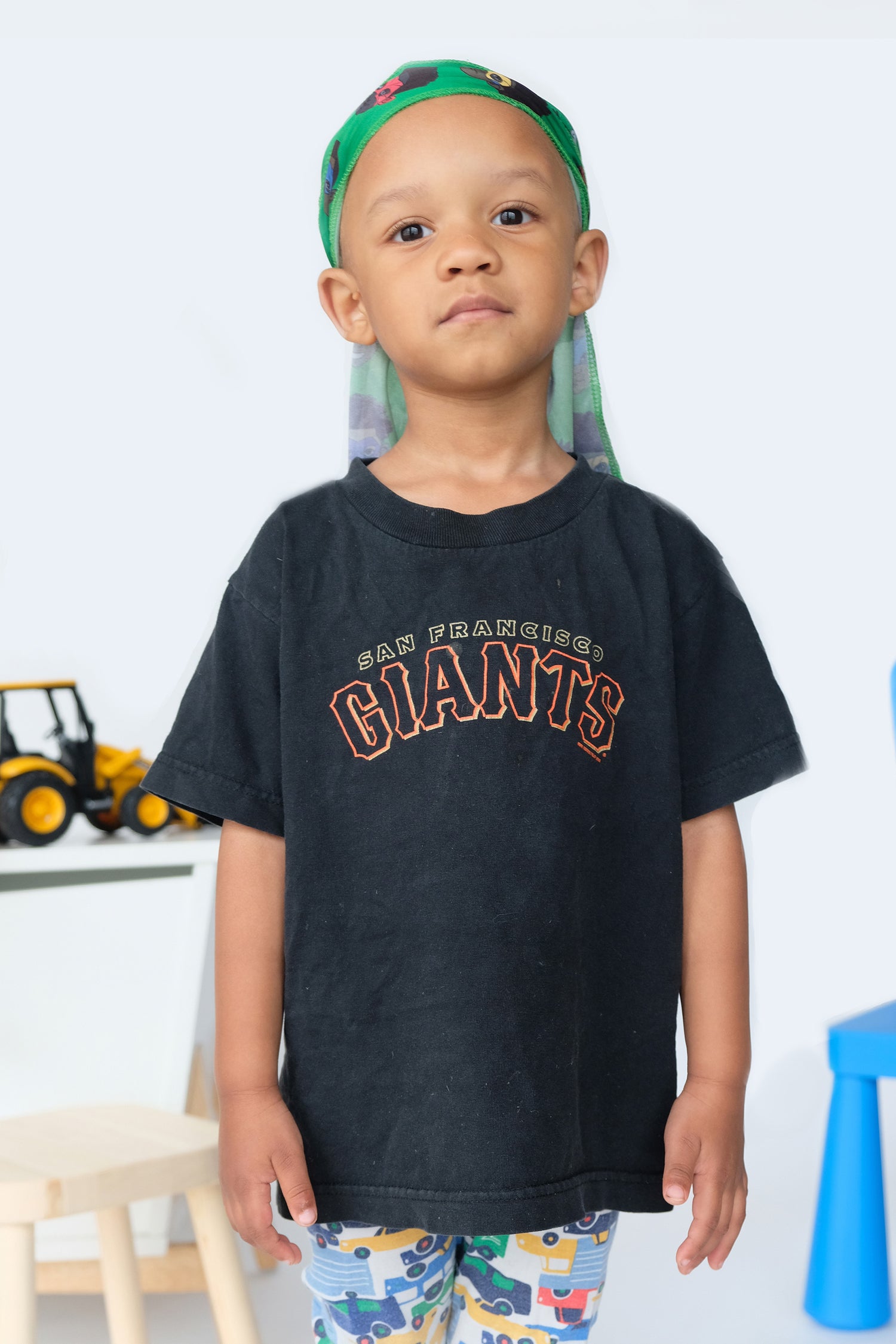 Children's Kid's Toddler's Green Durag