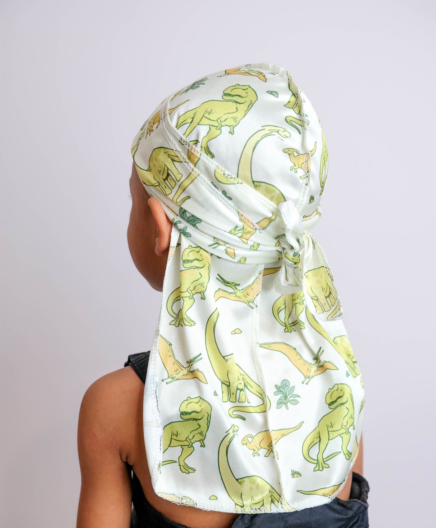 Children's Green Dinosaur Durag
